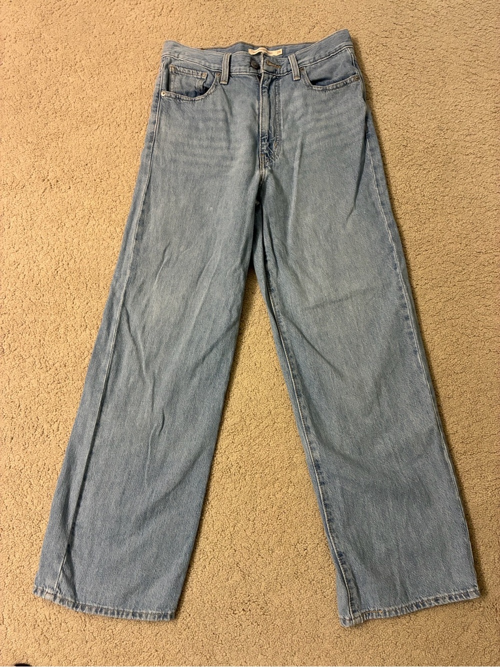 Levi's Light Blue Relaxed Straight Jeans